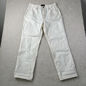 Atwyld Union Motorcycle Pants Women's 29 Biker Cordura Cream Chino Denim Jeans